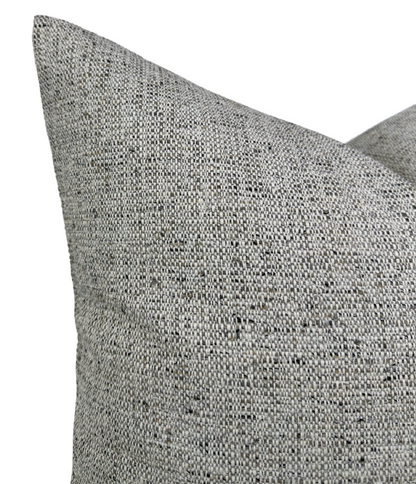 Performance Woven Pillow Cover in Taupe, Indoor Outdoor Pillow