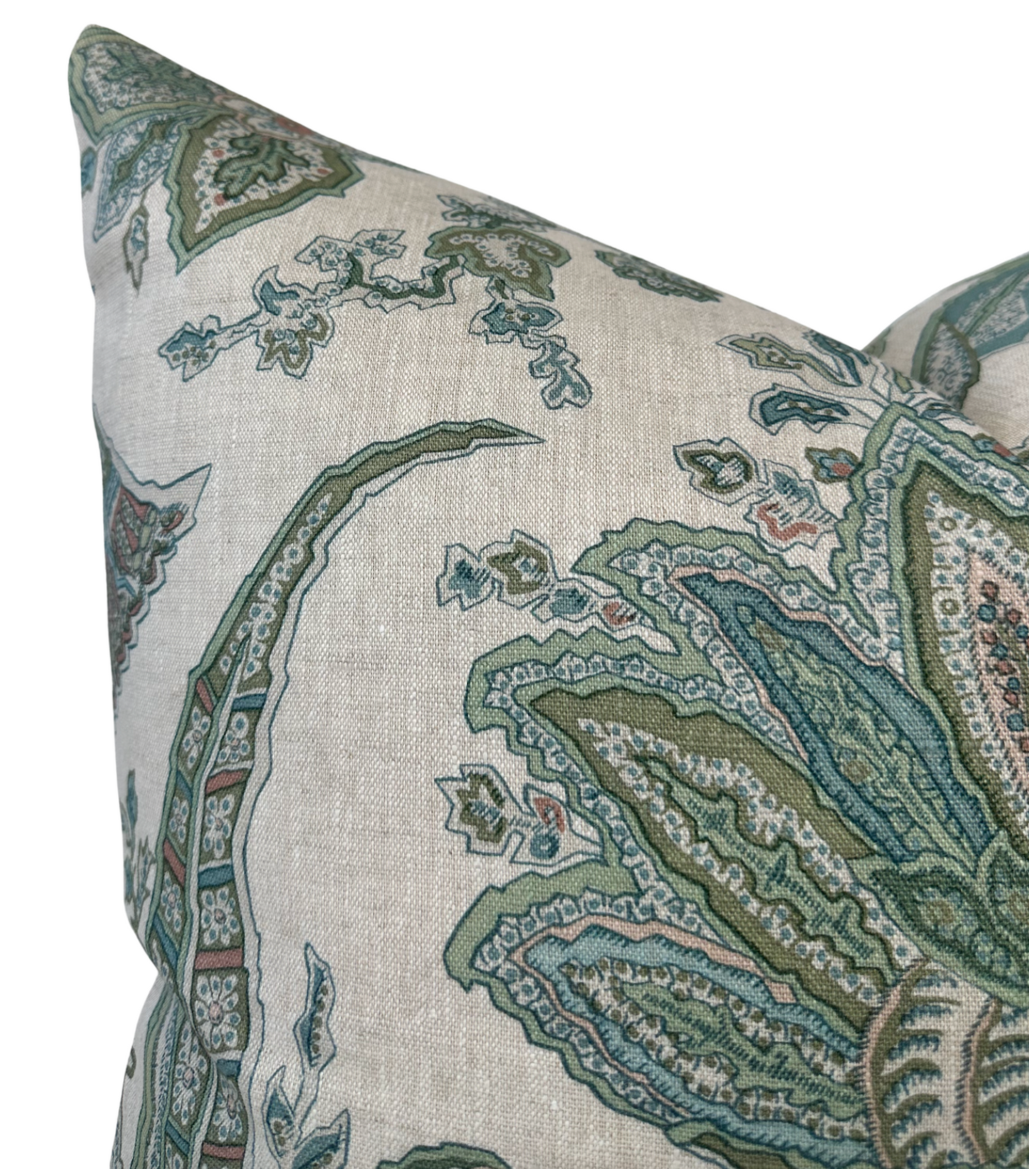 Breckenridge Floral Pillow Cover in Sage, Thibaut Pillows