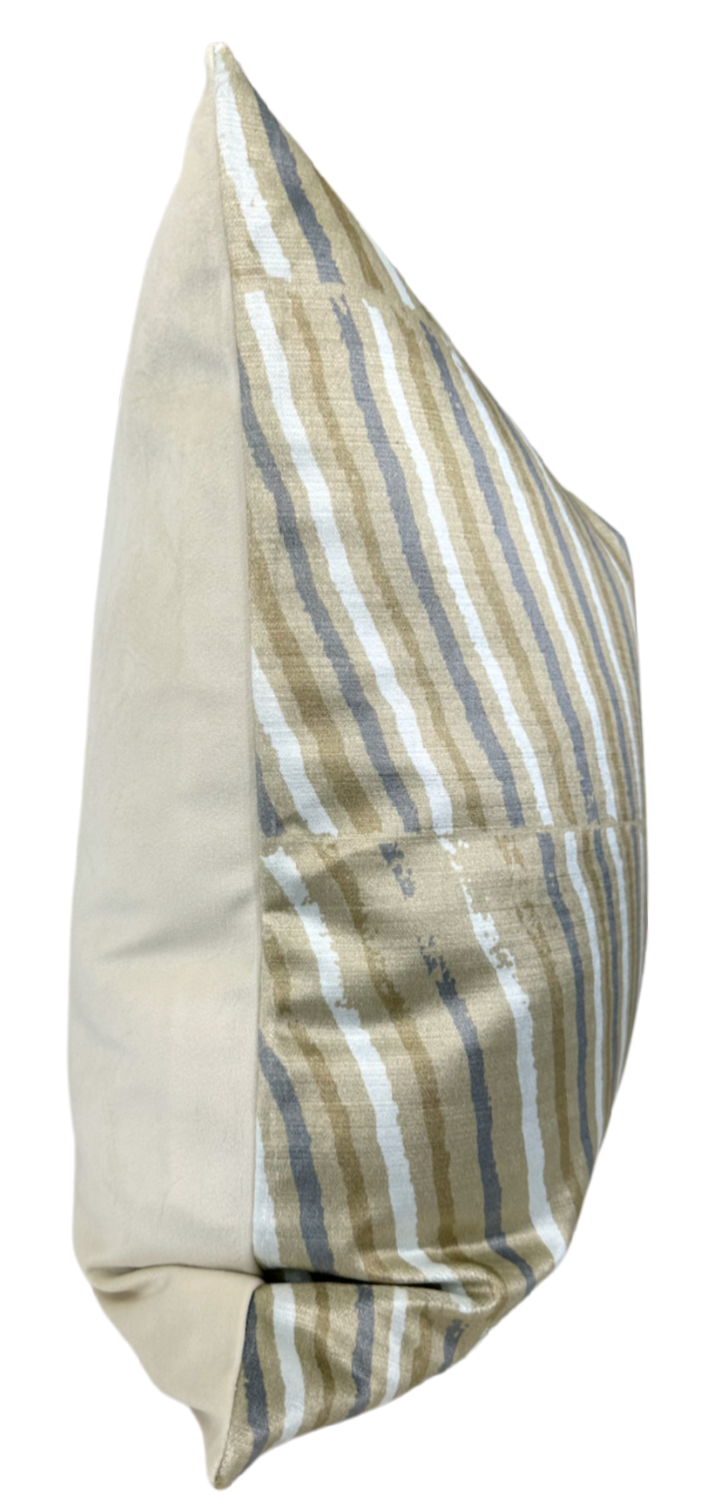 Post Velvet Pillow Cover in Bronze, Kelly Wearstler Textiles
