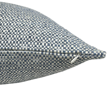 Harbor Weave Pillow Cover in Indigo, Indoor Outdoor Pillows