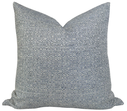 Harbor Weave Pillow Cover in Indigo, Indoor Outdoor Pillows