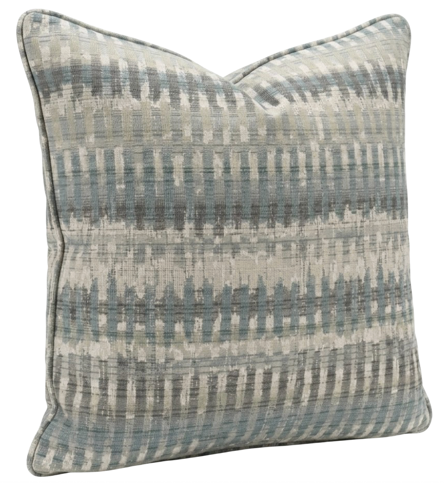 Mosaic Weave Pillow Cover in Seaglass, Indoor Outdoor Pillow