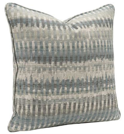 Mosaic Weave Pillow Cover in Seaglass, Indoor Outdoor Pillow
