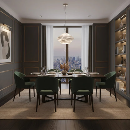 Sculptural Alabaster Gemstone Pendant Light