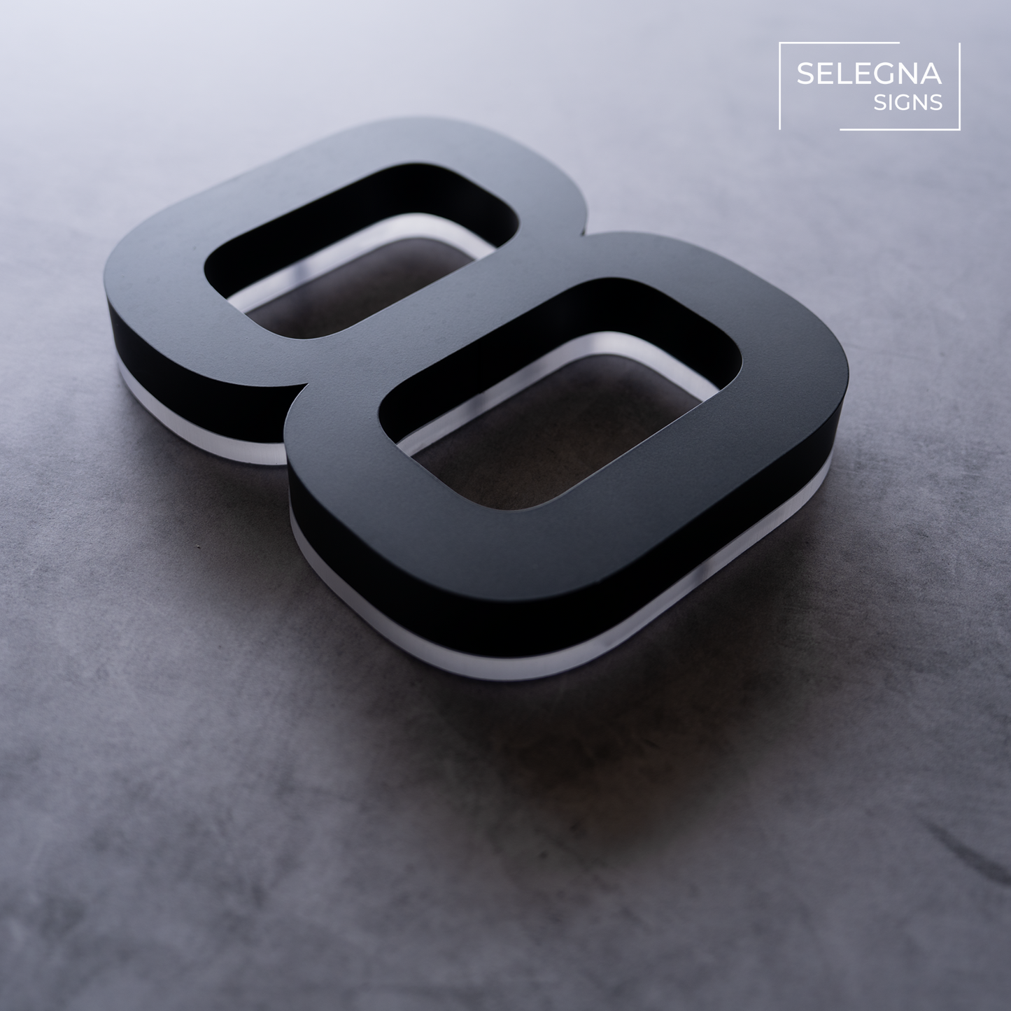 Backlit LED House Numbers – Custom Illuminated Address Numbers for Outdoor Use