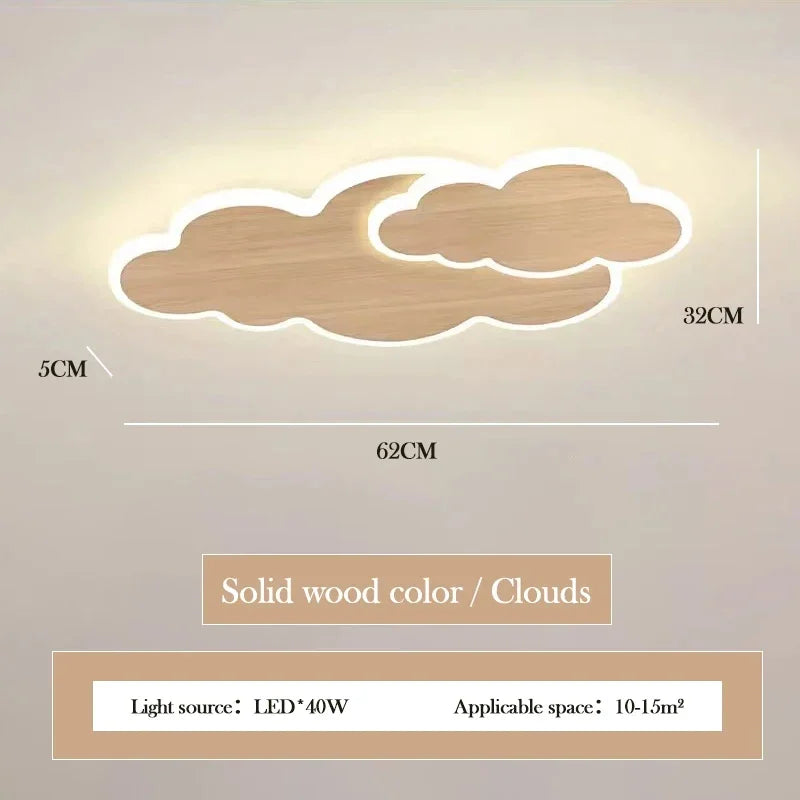 AuroraRealm Children's Bedroom LED Ceiling Lamp Creative White Cloud Boy Girl Study Fixture Lustre Home Decor Living Room Lights