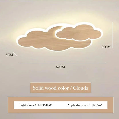 AuroraRealm Children's Bedroom LED Ceiling Lamp Creative White Cloud Boy Girl Study Fixture Lustre Home Decor Living Room Lights
