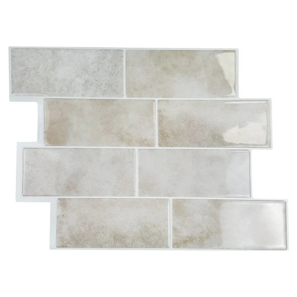 1Pcs New Self-adhesive 3D Wall Tile PVC DIY Wall Sticker Multifunction Waterproof Peel and Stick Wallpaper Home Decor