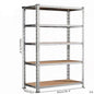 Heavy Duty Metal Garage Shelving Rack 2000lbs 4/5/6-Tier Steel Shelf 60"/72"/84"