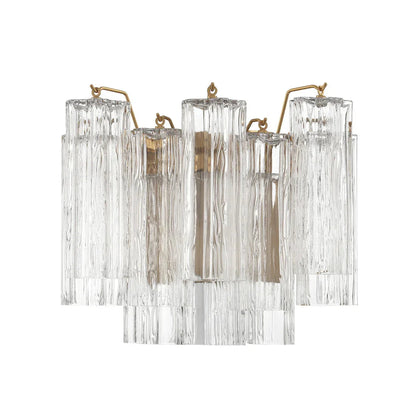 Star-shaped glass tube wall lamp