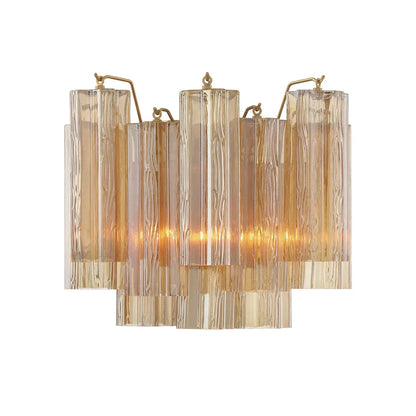 Star-shaped glass tube wall lamp