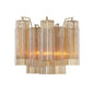Star-shaped glass tube wall lamp