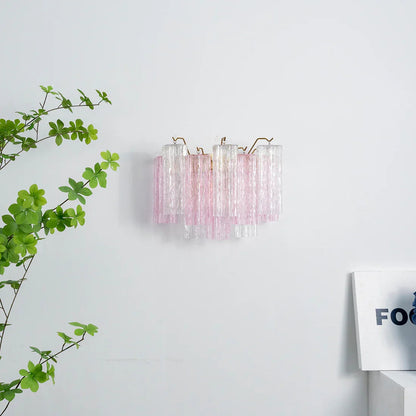 Star-shaped glass tube wall lamp