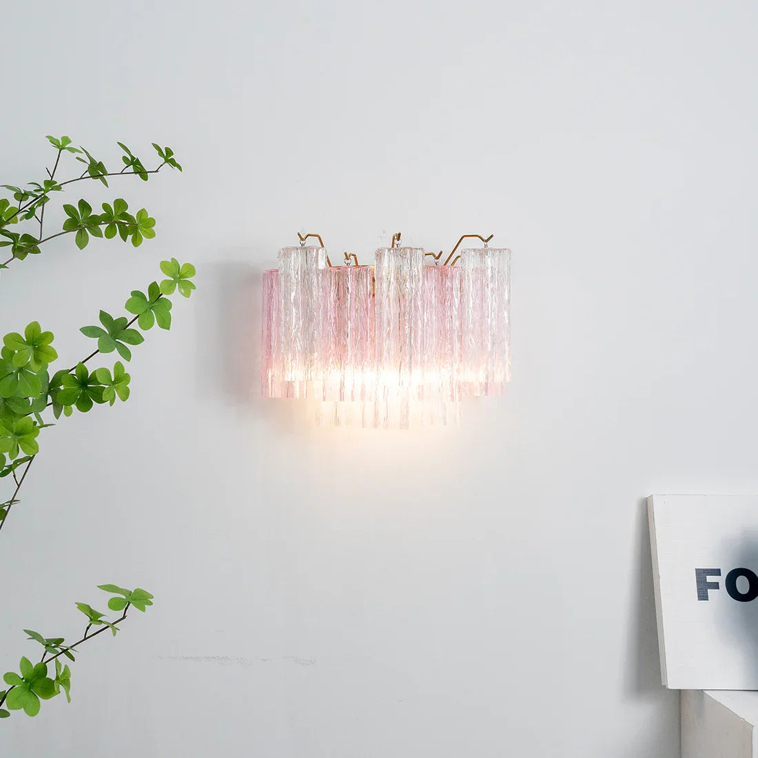 Star-shaped glass tube wall lamp