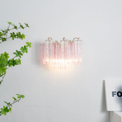 Star-shaped glass tube wall lamp