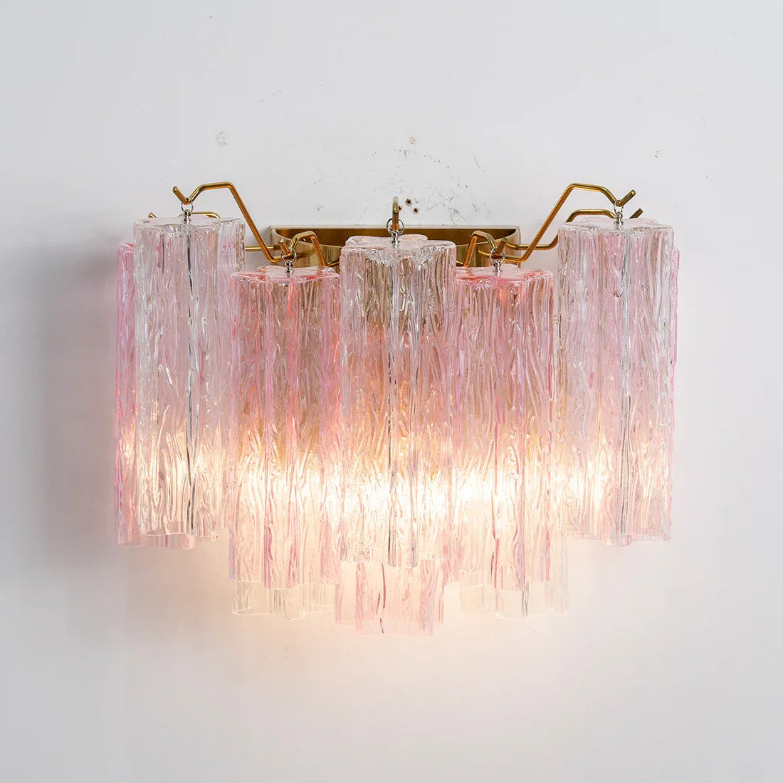 Star-shaped glass tube wall lamp