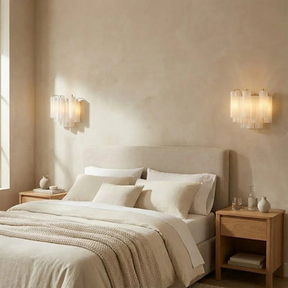 Star-shaped glass tube wall lamp