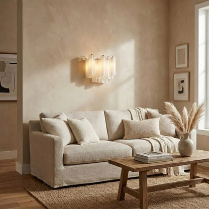 Star-shaped glass tube wall lamp