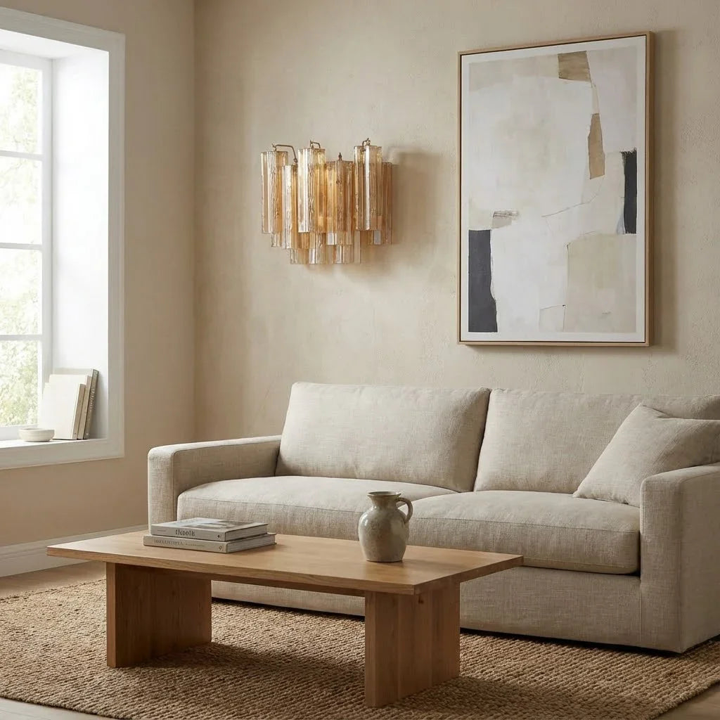 Star-shaped glass tube wall lamp
