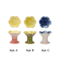 Ceramic Flower Footed Tealight Holder