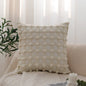 Set of 2 with inserts textured serenity collection - modern plush throw pillows in sage green and ivory with tufted, striped, and quilted patterns