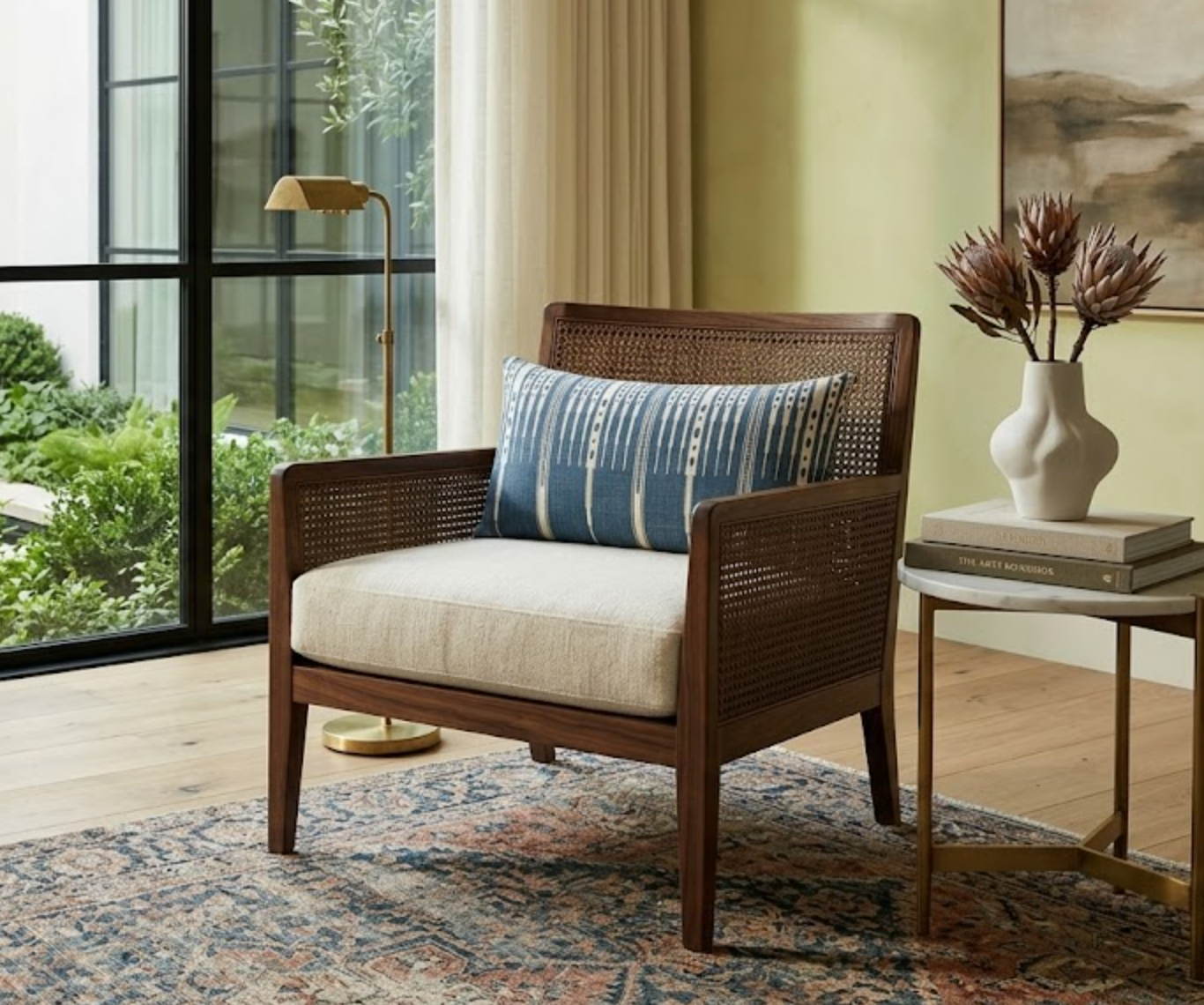 Tangiers Pillow Cover in Indigo, Peter Dunham Textiles