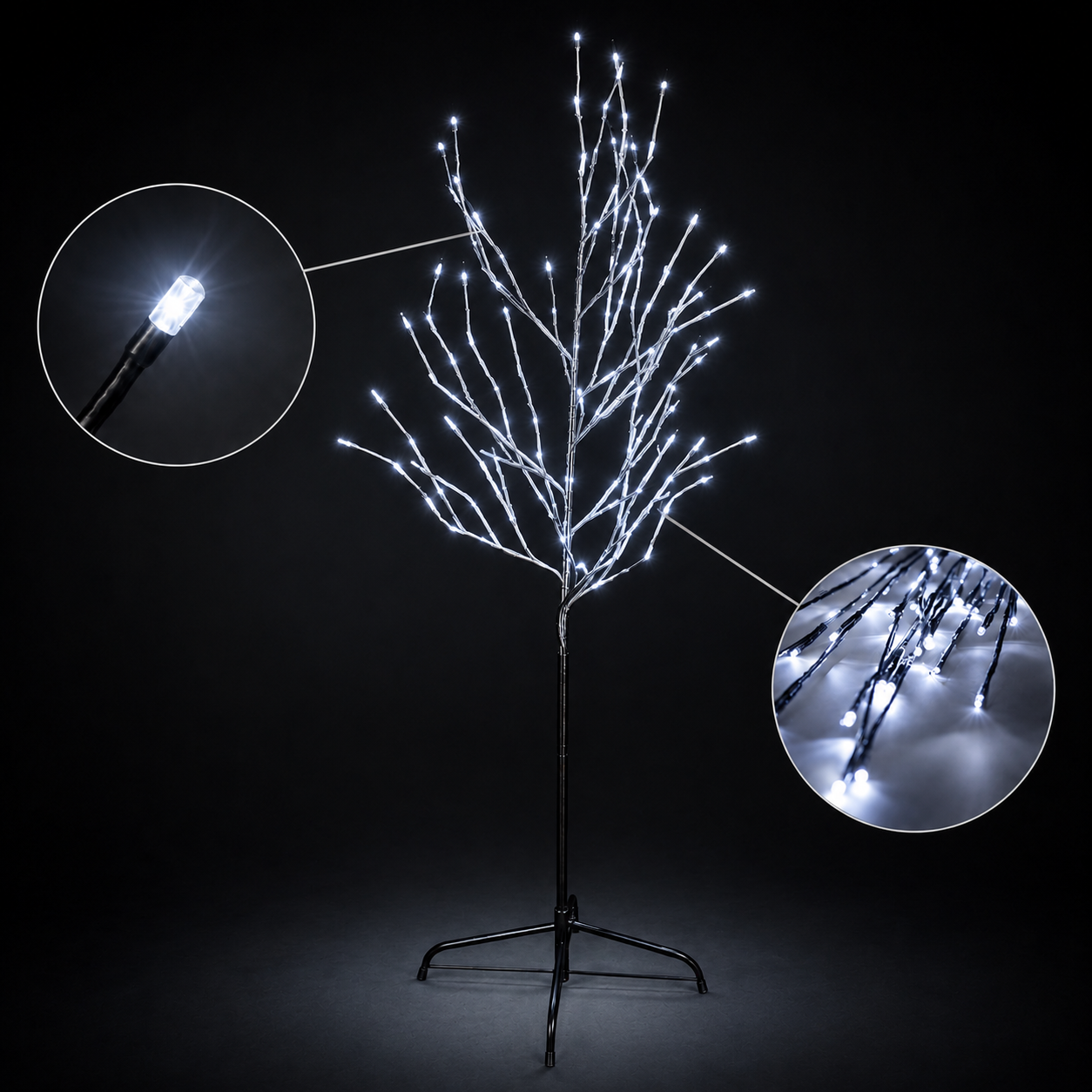 6ft 150L Tree Light, White