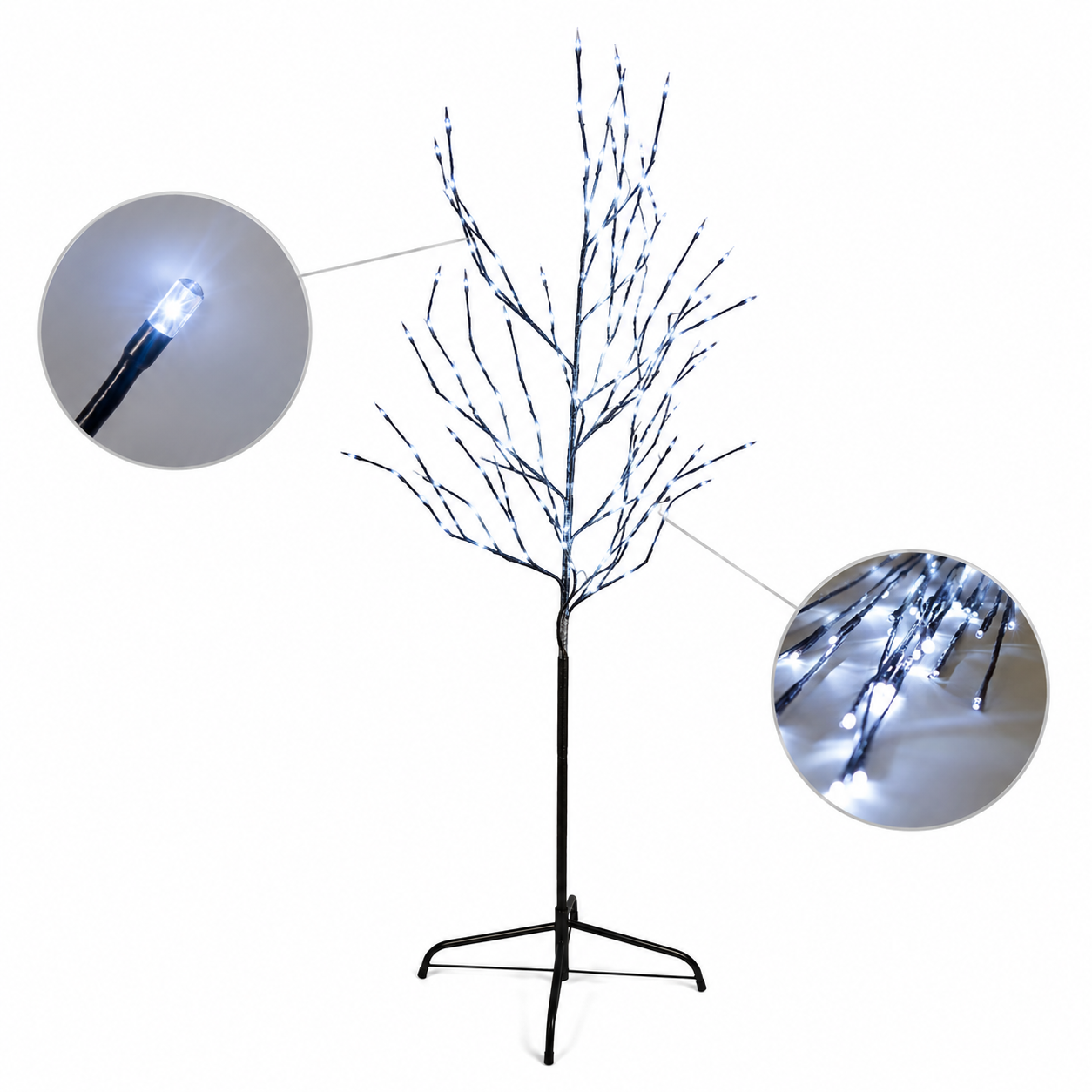6ft 150L Tree Light, White