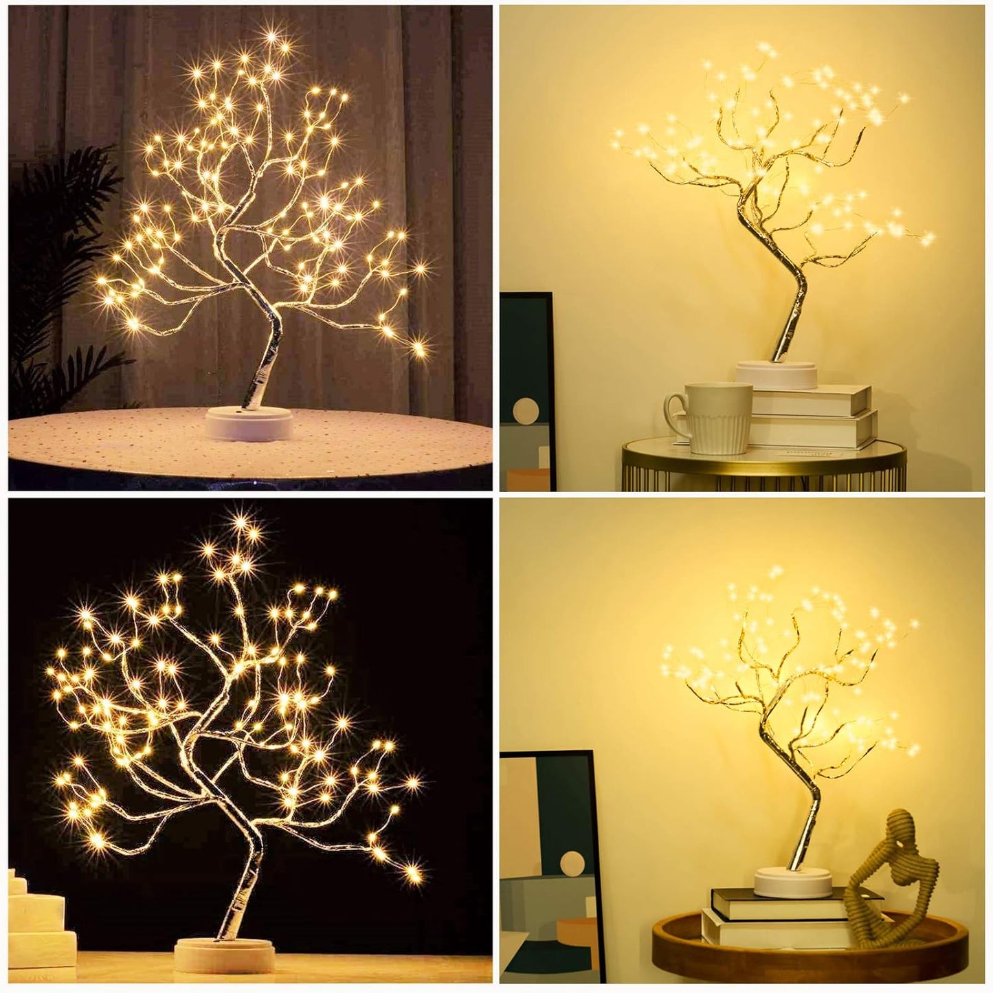 60LED Tree Lights, Battery Operated, Warm White