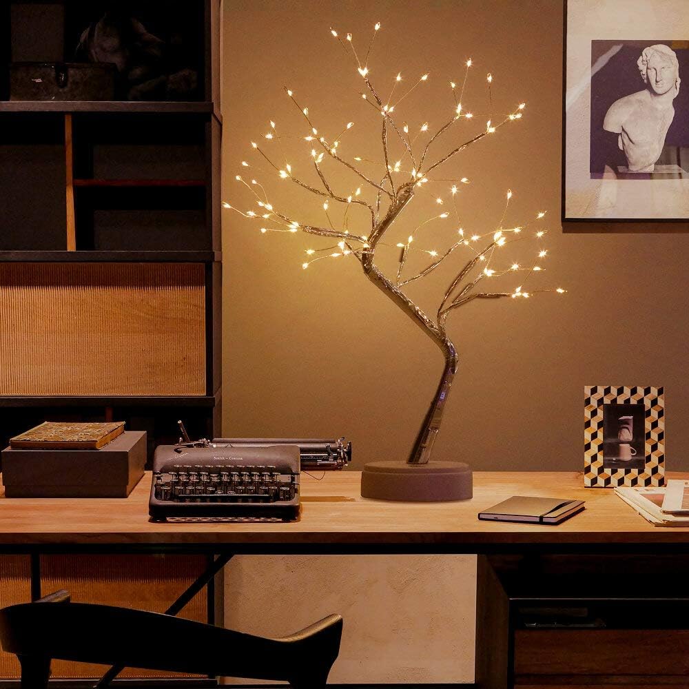 60LED Tree Lights, Battery Operated, Warm White