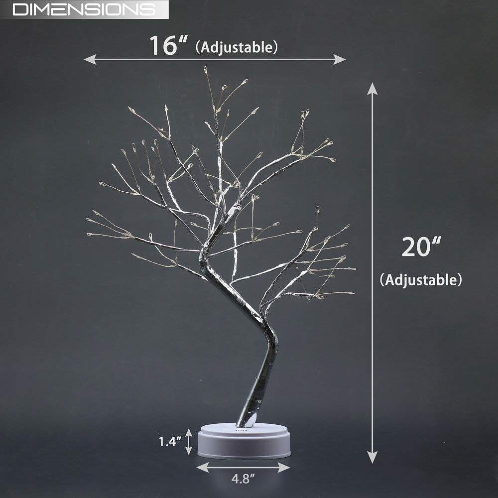 60LED Tree Lights, Battery Operated, Warm White