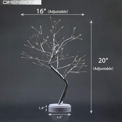 60LED Tree Lights, Battery Operated, Warm White