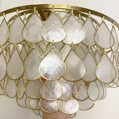 Teardrops Capiz Floor Lamp