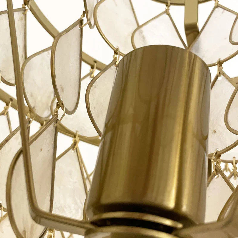 Teardrops Capiz Floor Lamp