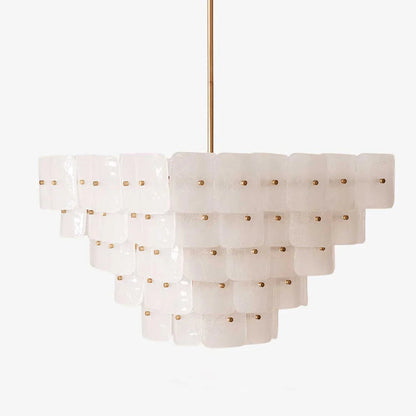 Tiered Glass Chandelier