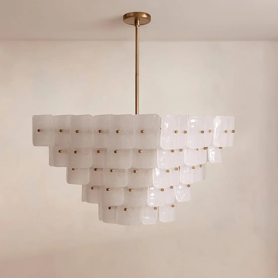 Tiered Glass Chandelier