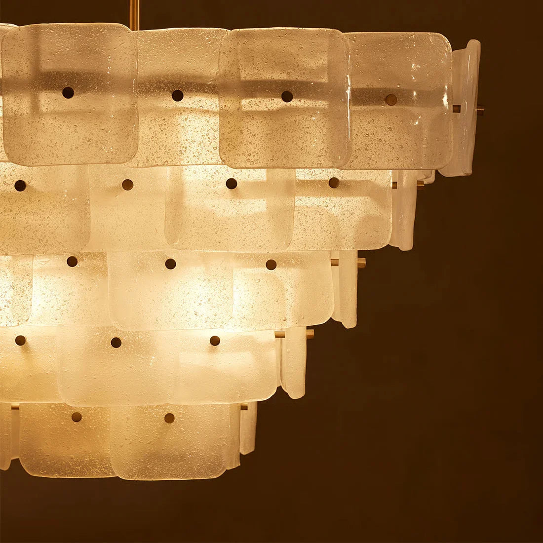 Tiered Glass Chandelier