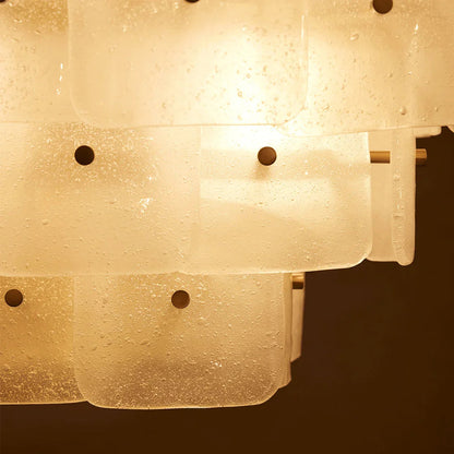 Tiered Glass Chandelier