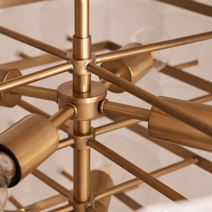 Tiered Glass Chandelier
