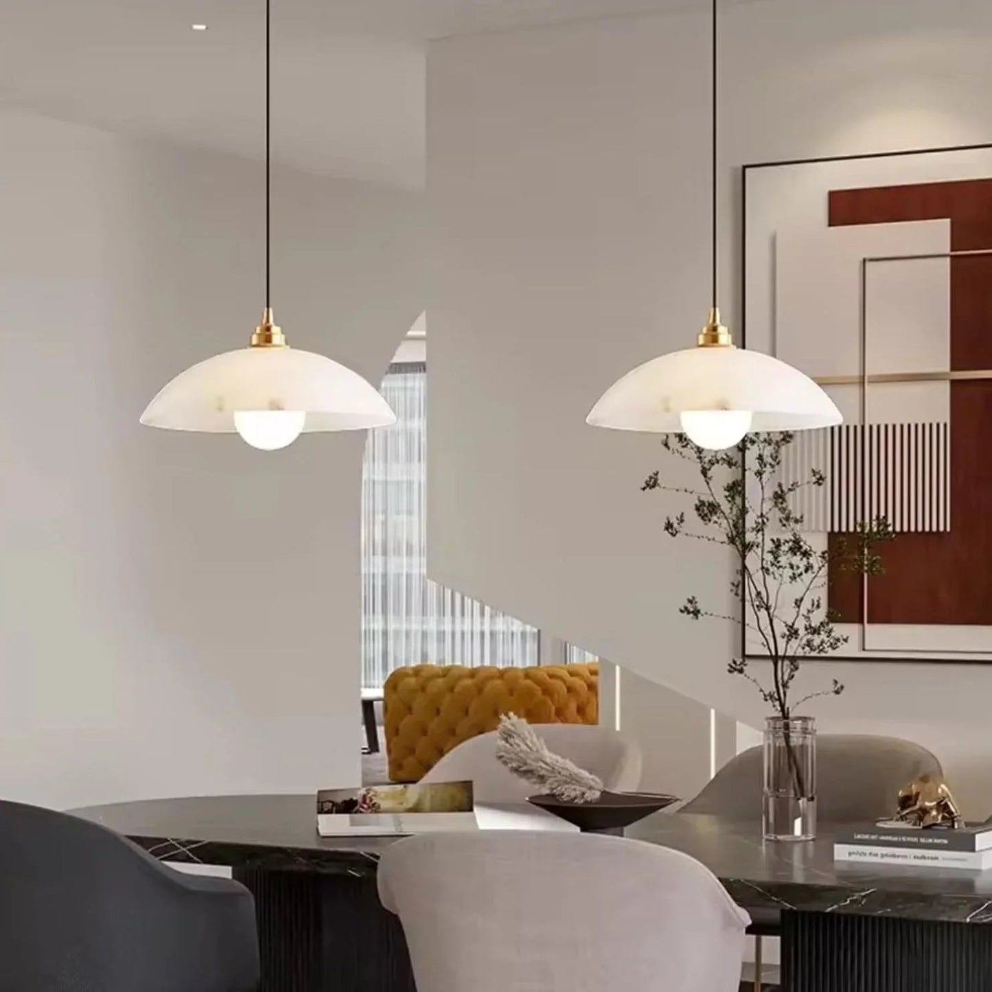 Timeless Alabaster Minimalist Pendant Light