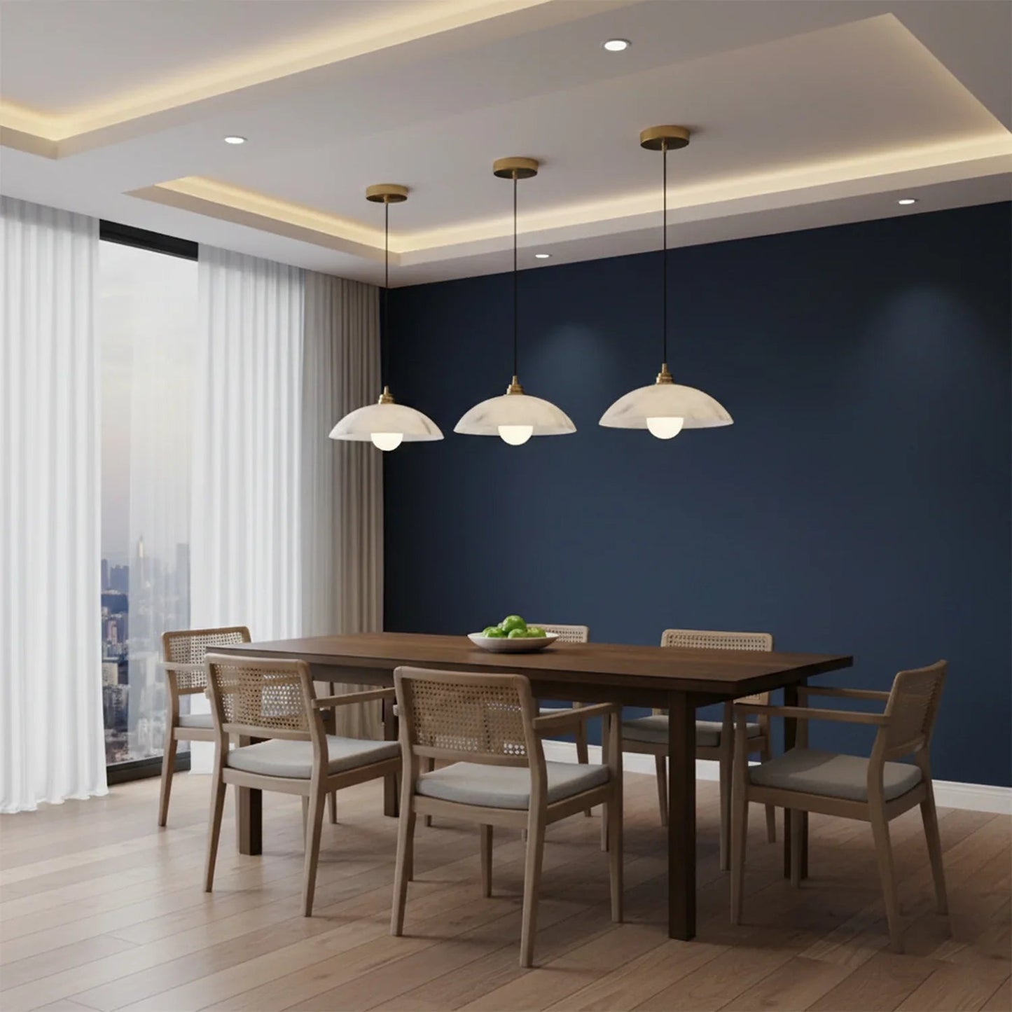 Timeless Alabaster Minimalist Pendant Light