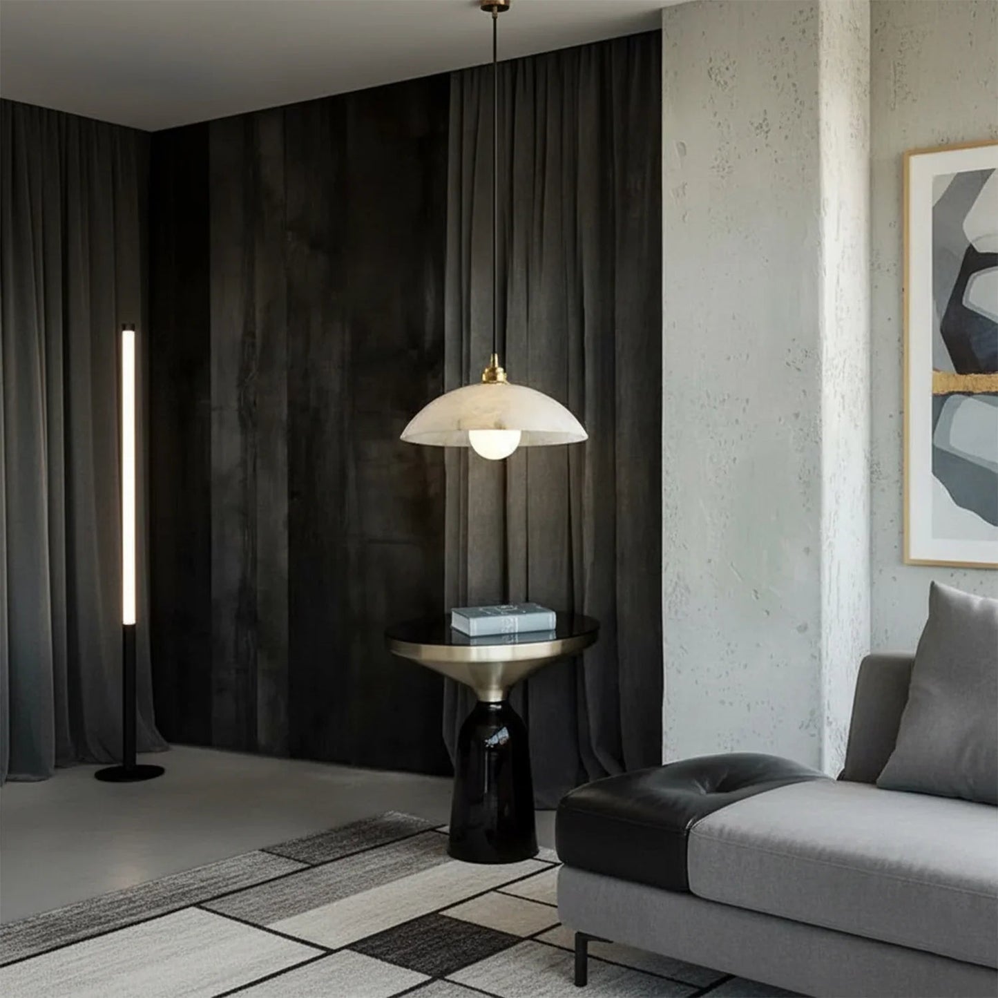 Timeless Alabaster Minimalist Pendant Light
