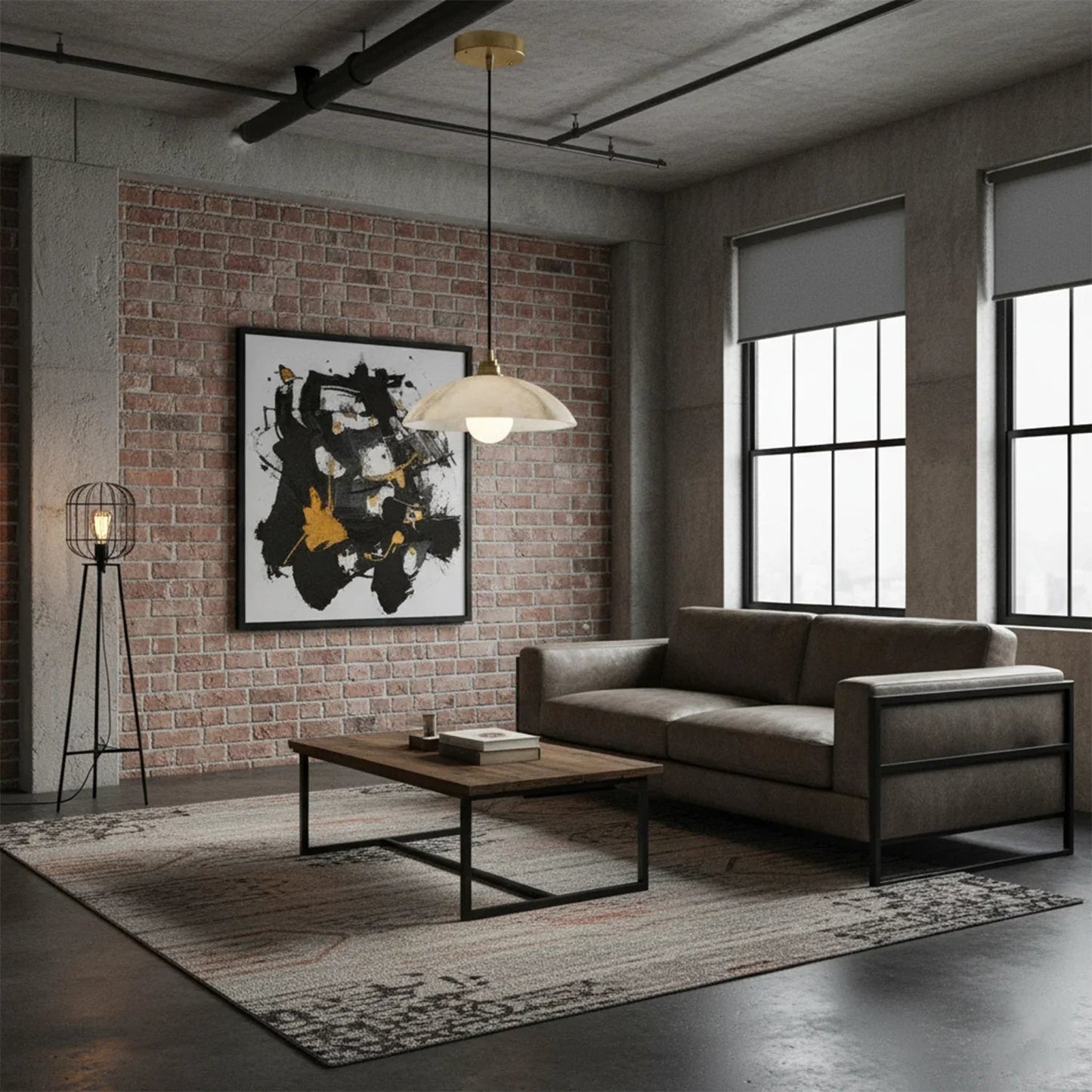Timeless Alabaster Minimalist Pendant Light