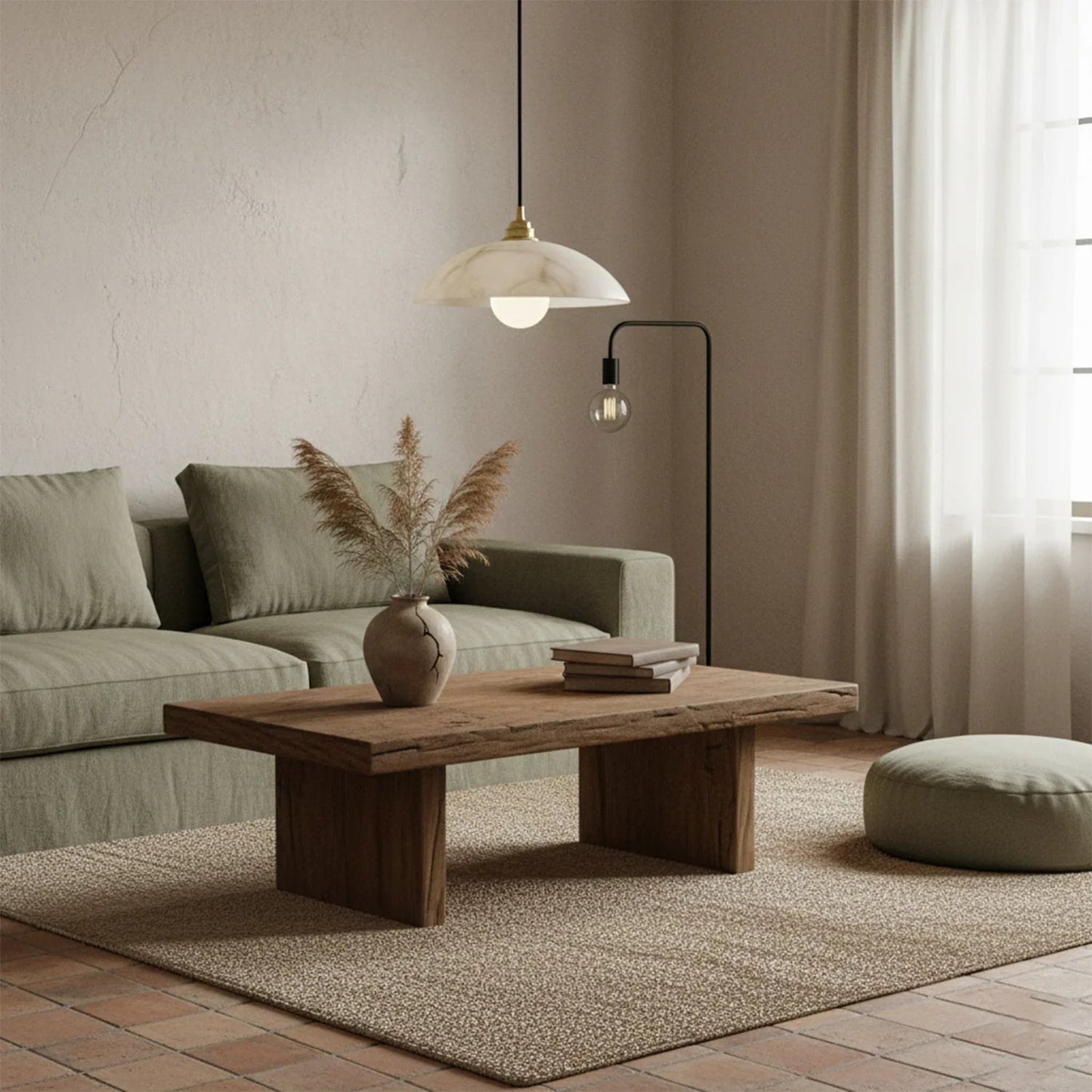 Timeless Alabaster Minimalist Pendant Light