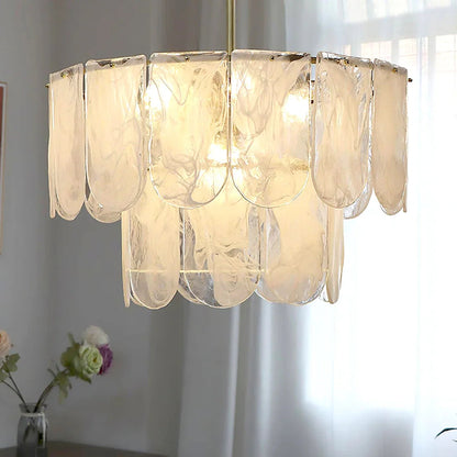 Timeless Metal & Glass Multi-Light Chandelier
