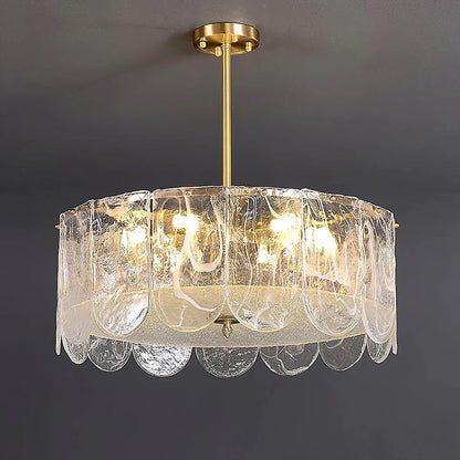 Timeless Metal & Glass Multi-Light Chandelier