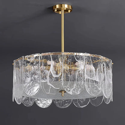 Timeless Metal & Glass Multi-Light Chandelier