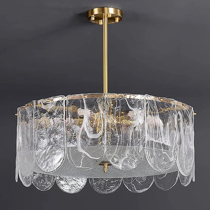 Timeless Metal & Glass Multi-Light Chandelier