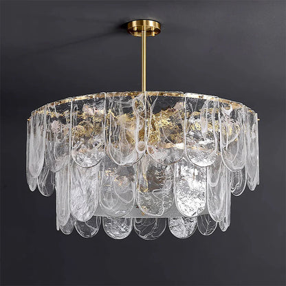 Timeless Metal & Glass Multi-Light Chandelier