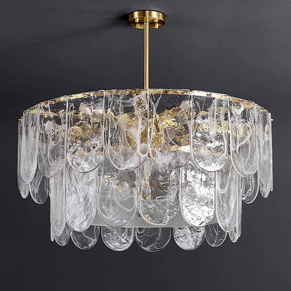 Timeless Metal & Glass Multi-Light Chandelier